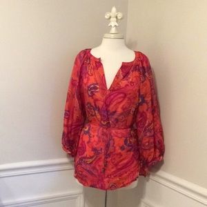 Ralph Lauren Paisley Silk Blouse